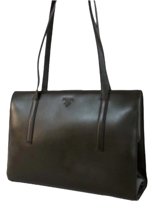 Prada Olive Leatheri Shoulder Bag