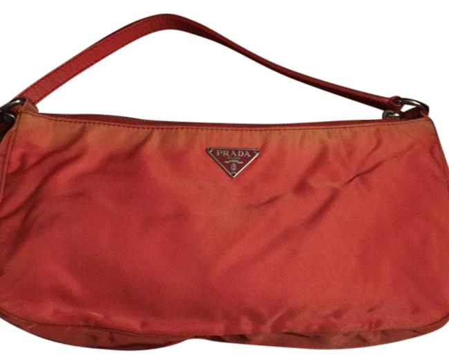 Prada Orange Nylon Shoulder Bag