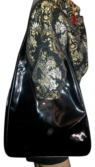 Prada Patent Black Leather Shoulder Bag