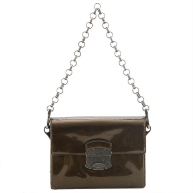Prada Pattina Brown Leather Shoulder Bag
