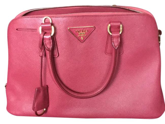 Prada . Peonia Saffiano Cross Grain Leather Shoulder Bag