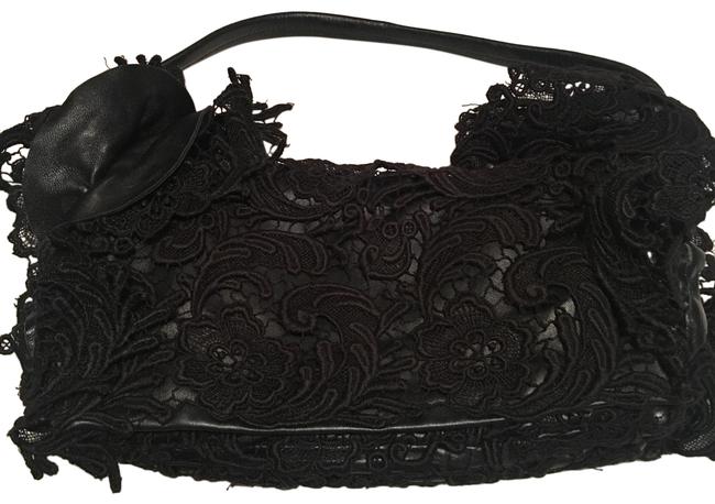 Prada Pizzo S Black Leather Shoulder Bag
