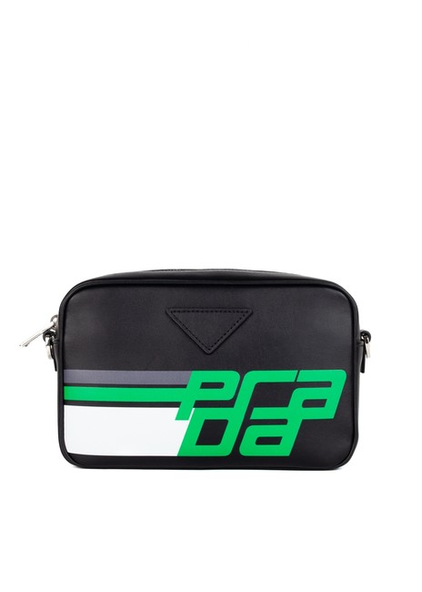 Prada Print Black Shoulder Bag