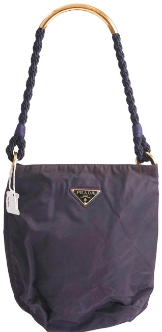 Prada Purple Nylon Shoulder Bag
