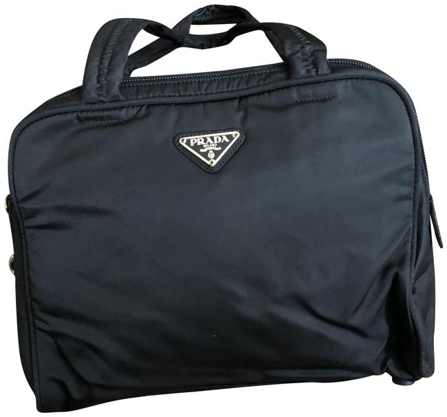 Prada Purse Black Fabric Shoulder Bag
