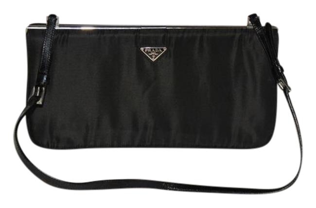 Prada Purse Black Tessuto  Leather Shoulder Bag