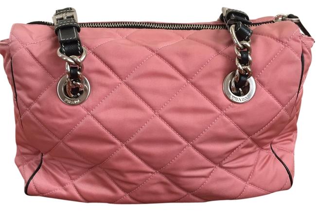Prada Quilted Pink Nylon Shoulder Bag
