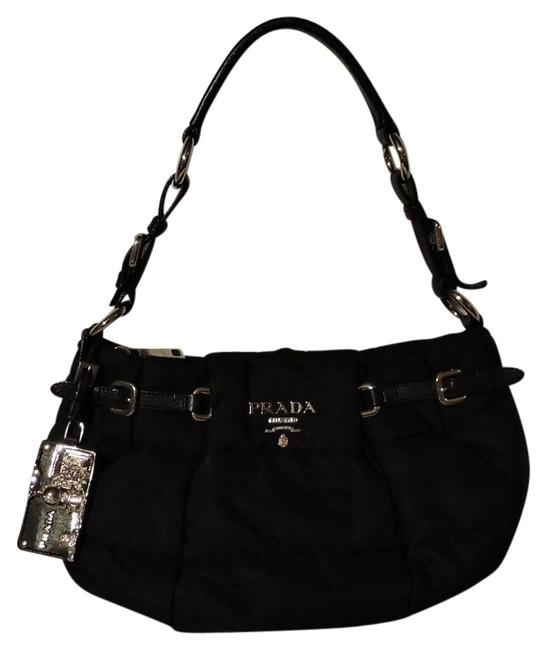 Prada Quilted Tessuto Handbag Black Nylon Shoulder Bag
