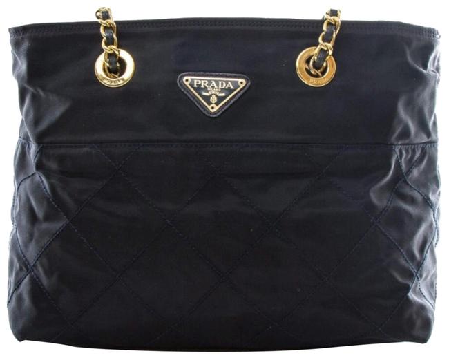 Prada Quilted Tessuto Shoulder Bag