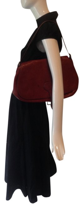 Prada Saddle Marsala Leather Shoulder Bag