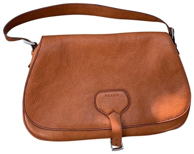 Prada Saddlebag Caramel Vachetta Leather Shoulder Bag