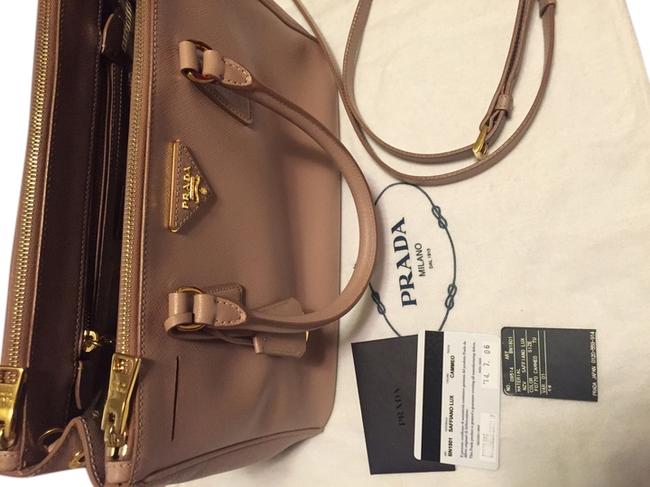 Prada Saffiano Baby Pink Calfskin Shoulder Bag