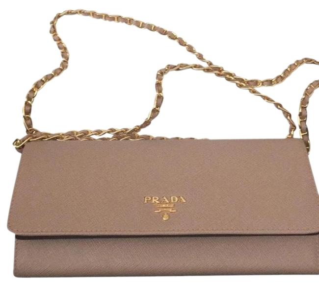 Prada Saffiano Metal Cammeo Leather Shoulder Bag