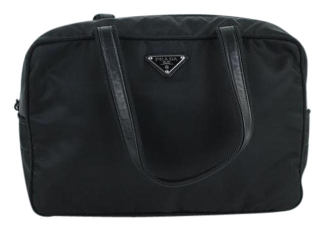 Prada Satchel 906pk7 Black Nylon Shoulder Bag