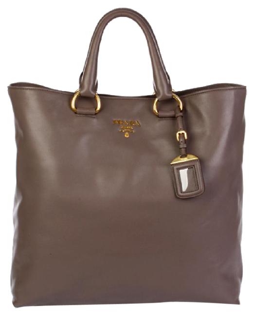 Prada Shopper Bambu Shoulder Bag