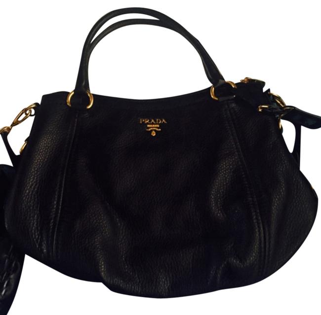 Prada Saffiano Monocrome Red Calfskin Leather Shoulder Bag