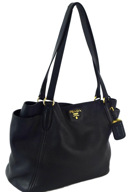Prada Tote ShoulderTote Black Saffiano Leather Shoulder Bag