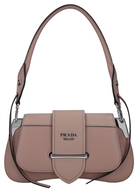 Prada Sidonie Pink Leather Shoulder Bag
