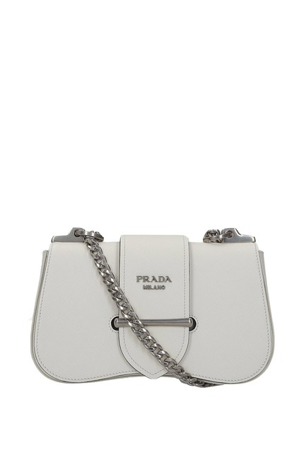 Prada Sidonie White Leather Shoulder Bag
