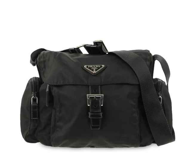 Prada Messenger Small Black Nylon Shoulder Bag