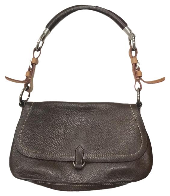 Prada Small Brown Leather Shoulder Bag