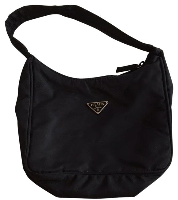 Prada Small Top Zip Sport Black Shoulder Bag