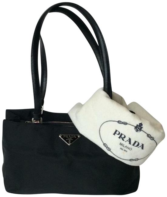 Prada Tote Small Black Nylon Shoulder Bag