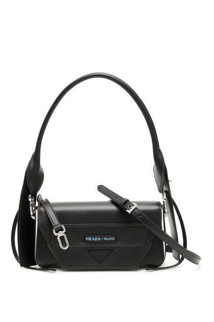 Prada Sn Manuelle Black Leather Shoulder Bag
