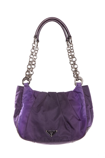 Prada Snap Closure Ombre Tessuto Nylon Shoulder Bag