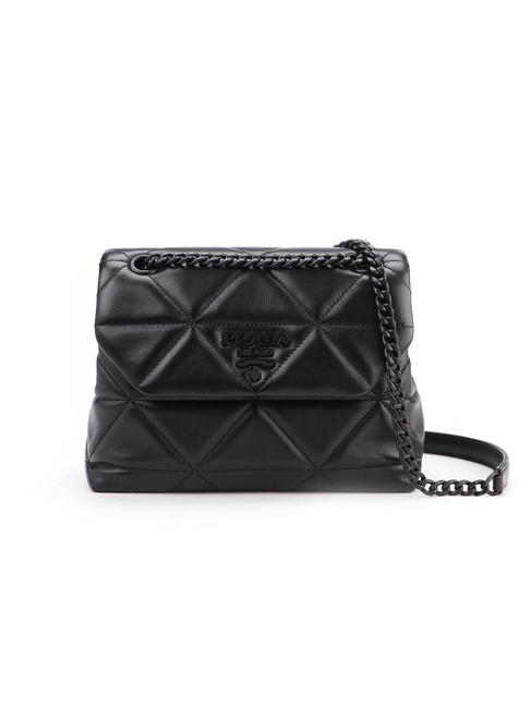Prada Small Spectrum Black Lambskin Leather Shoulder Bag