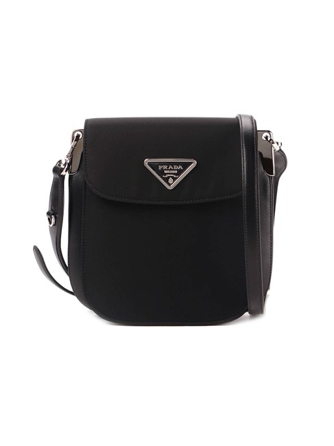 Prada Spk Logo Black Polyamide Shoulder Bag