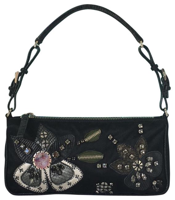 Prada Studded Embellished Nylon Shoulder Bag