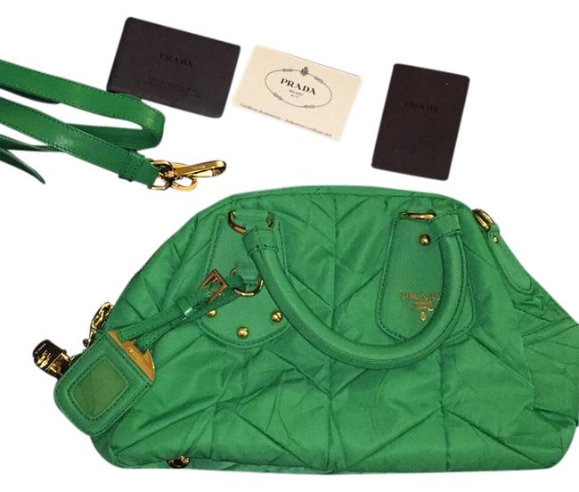 Prada Style: Bl0402 Acquamarina NylonLeather Shoulder Bag