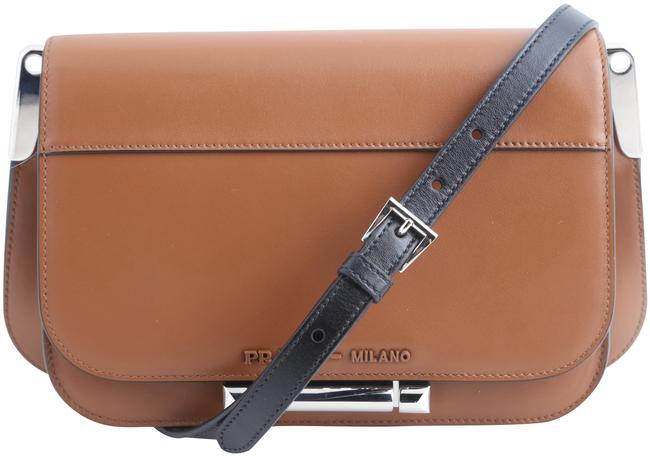 Prada Sybille Brown Leather Shoulder Bag