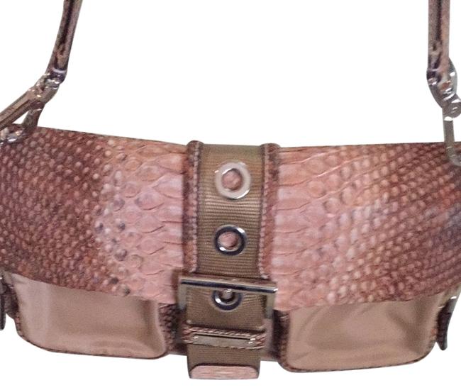 Prada Tan Snakeskin Shoulder Bag