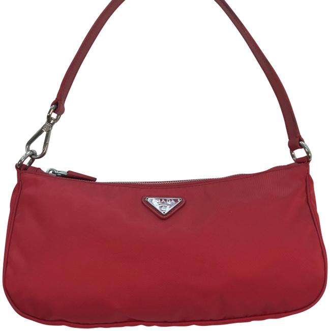 Prada Tess Tracolla Contenitore Red Nylon Shoulder Bag