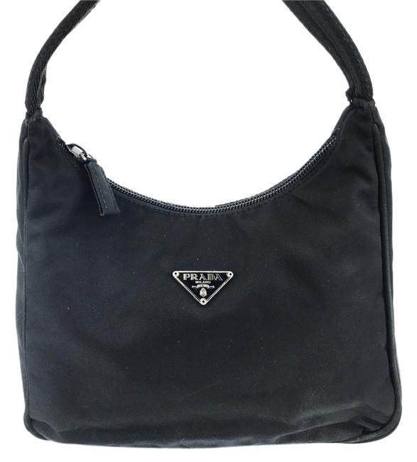 Prada Tessuto Black Nylon Shoulder Bag