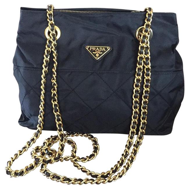 Prada Tessuto Black Shoulder Bag