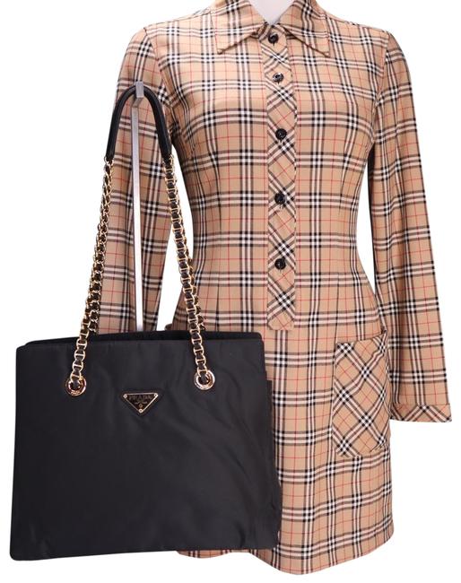 Prada Tessuto Catena Black Nylon Shoulder Bag