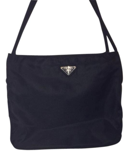 Prada Tessuto City Black Shoulder Bag