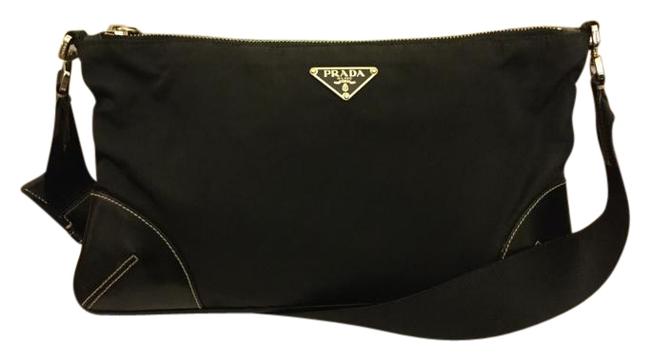 Prada Tessuto Light Nero Br1061 Black Nylon Shoulder Bag