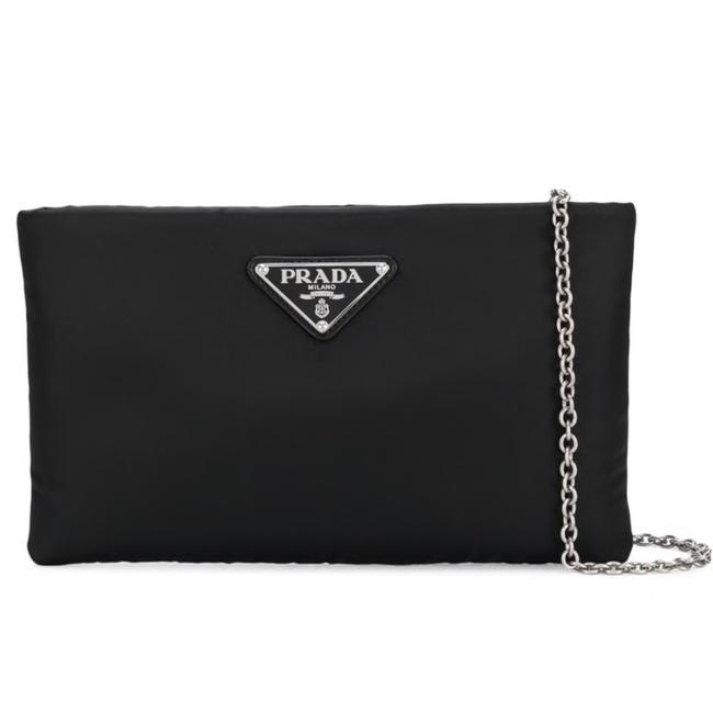 Prada Tessuto Pouch Black Polyester Shoulder Bag