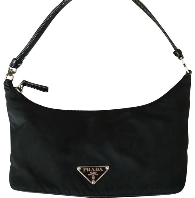 Prada * Tessuto Sirio Black Nylon Shoulder Bag