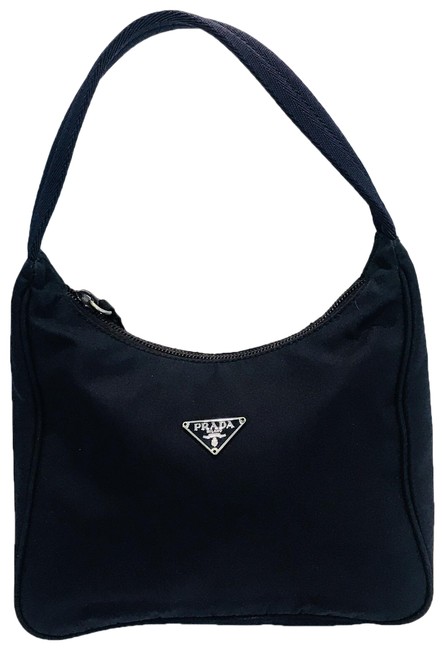 Prada Tessuto Sirio Navy Nylon Shoulder Bag