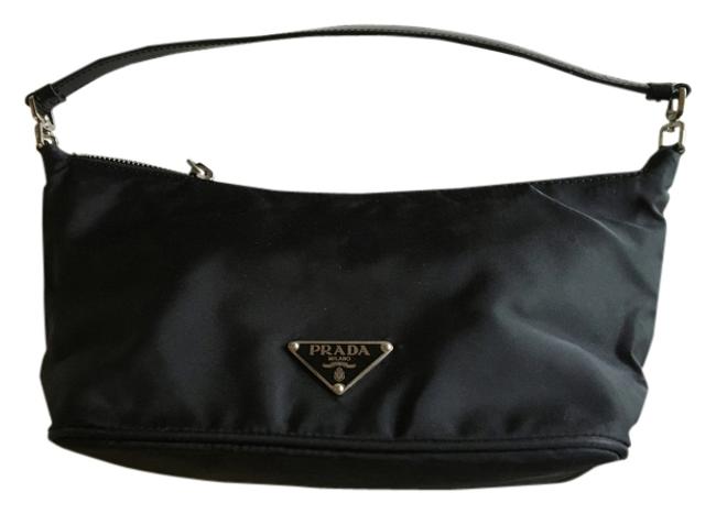 Prada Tessuto Sirio Small Black Nylon Shoulder Bag