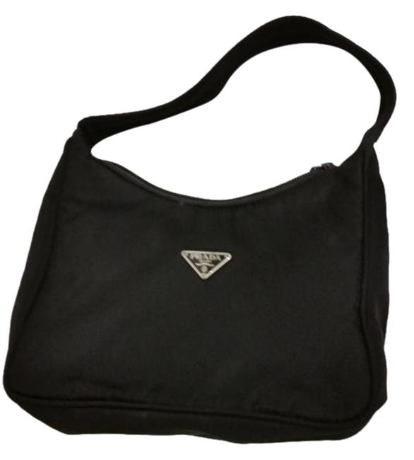 Prada Tessuto Sport BlackNero Nylon Shoulder Bag