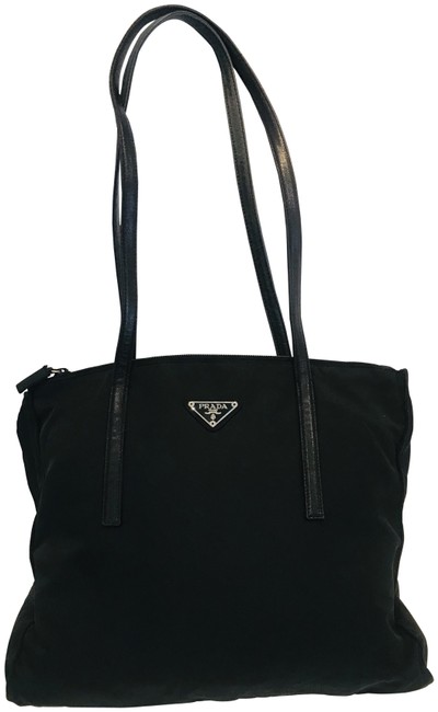 Prada Tessuto Tote Black Nylon Shoulder Bag