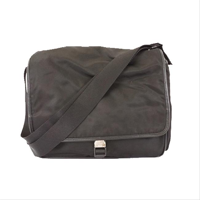 Prada Tessuto Women Men Unisex Black Nylon Shoulder Bag