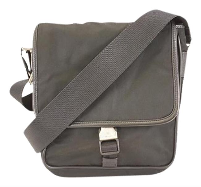 Prada Tessuto Womens Black Nylon Shoulder Bag