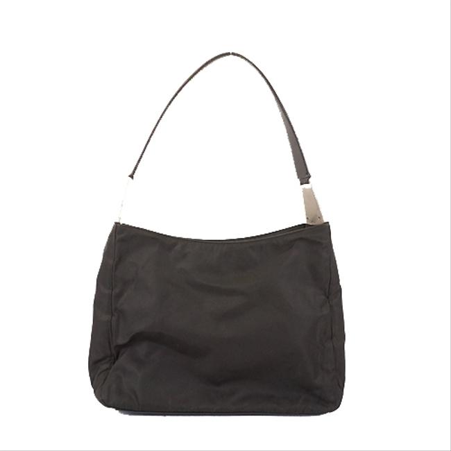Prada Tessuto Womens Black Shoulder Bag